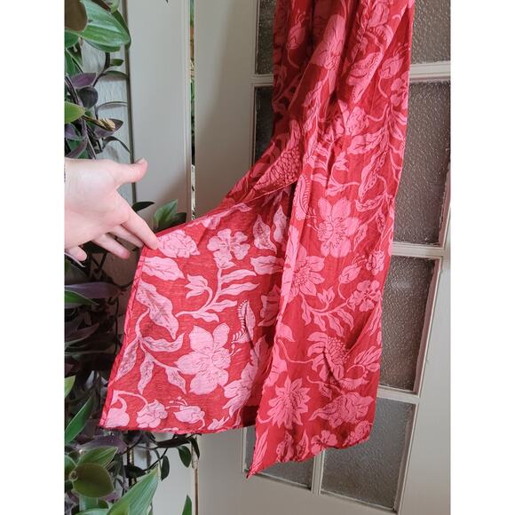 MNG Floral Print Side Cutout Dress Sz L - Picture 6 of 11